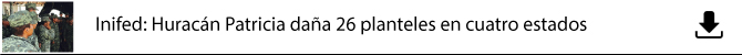 Huracan patricia da a 26 planteles en 4 estadosjpg
