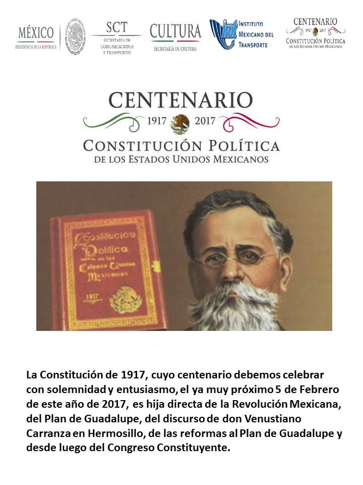 Conmemoración Del Centenario De La Constitución Política De Los Estados