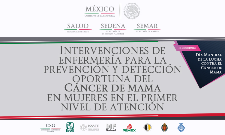 GPC de Intervenciones de Enfermería para la Prevención y Detección Oportuna del Cáncer de Mama en Mujeres en el Primer Nivel de Atención