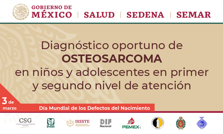 GPC sobre Diagnóstico oportuno de Osteosarcoma en niños y adolescentes en primer y segundo nivel de atención