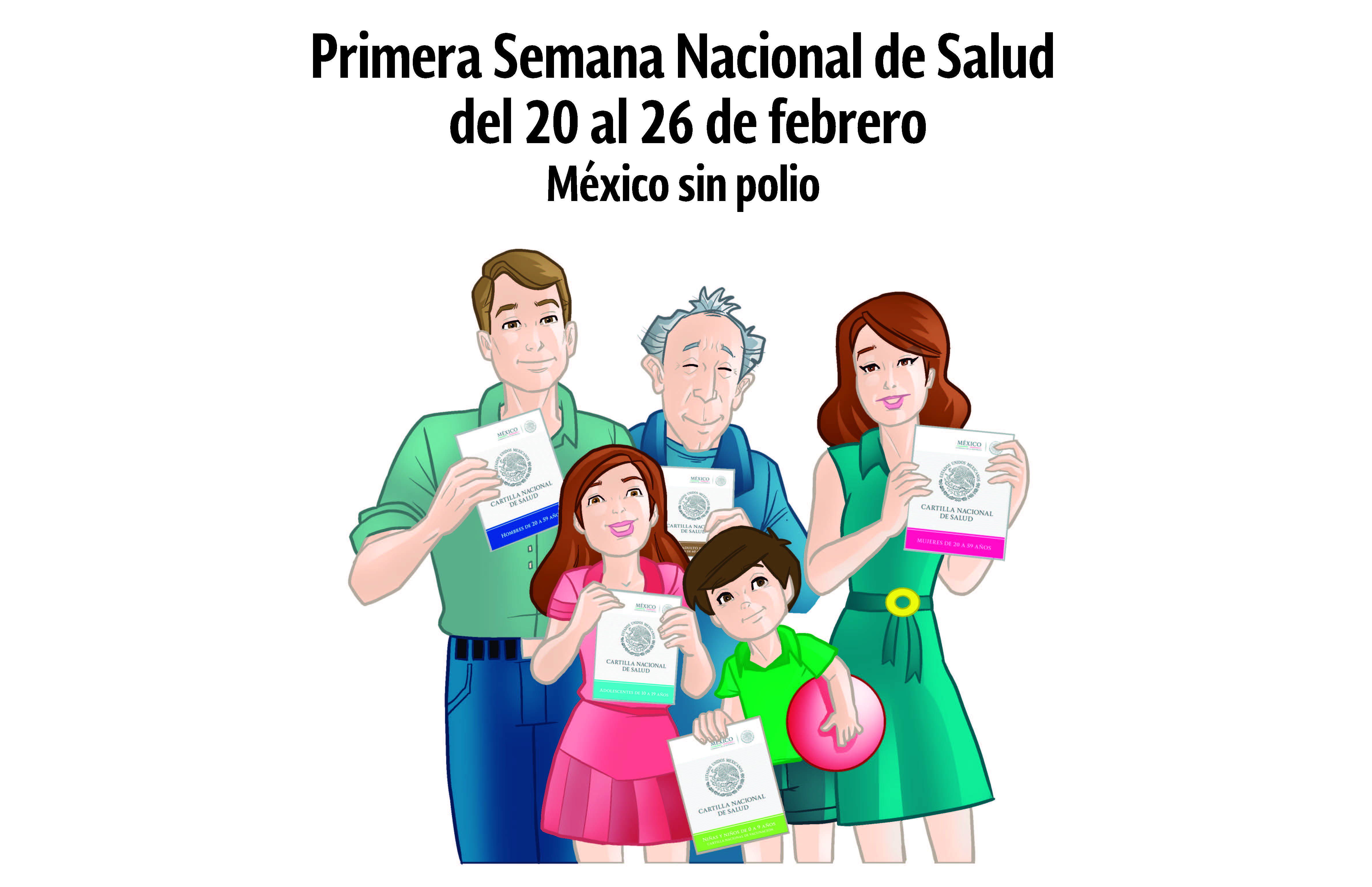 Postal Frente Primera Semana Nacional de Salud 2016jpg