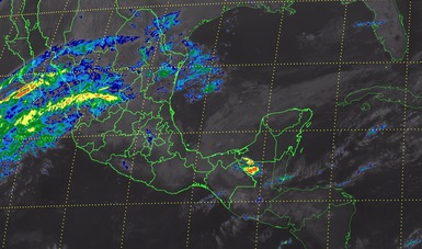 Para hoy se pronostican tormentas muy fuertes con actividad eléctrica y granizadas en Veracruz, Tabasco y Chiapas
