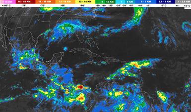 Se pronostican tormentas intensas en Veracruz, Oaxaca y Chiapas