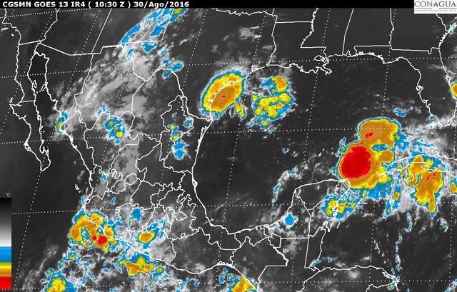 Depresión tropical 9 causará tormentas intensas en el sureste del páis