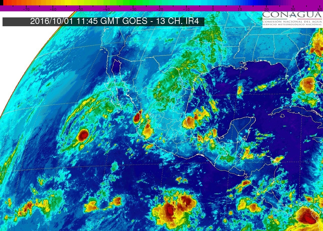 Se prevén tormentas muy fuertes en regiones de Durango, Zacatecas, Veracruz, Tabasco y Chiapas.