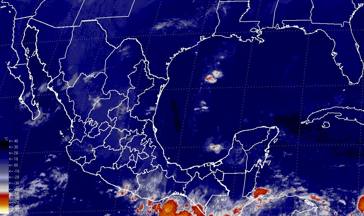 Se pronostican tormentas muy fuertes en regiones de Chiapas, y tormentas fuertes en Michoacán, Puebla y Veracruz