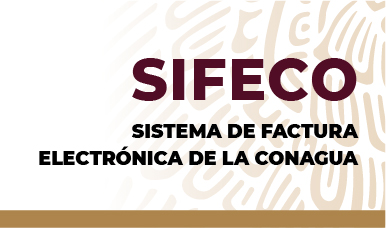 Logotipo de Sifeco, Sistema de factura electrónica de la Conagua.       