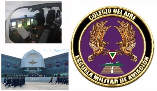 Imágenes y heráldica de la Escuela Militar de Aviación.