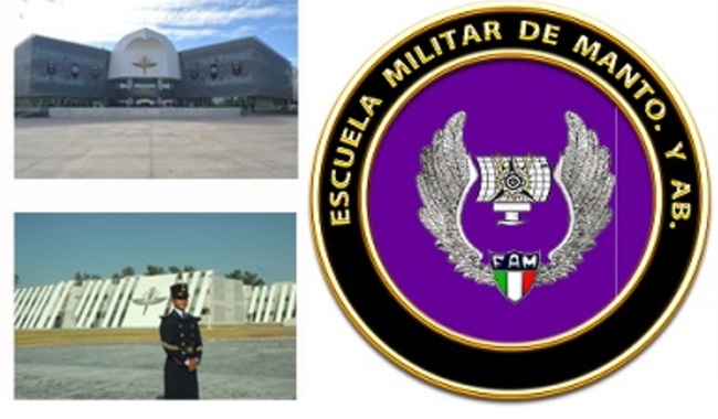Imágenes y heráldica de la Escuela Militar de Mantenimiento y Abastecimiento.