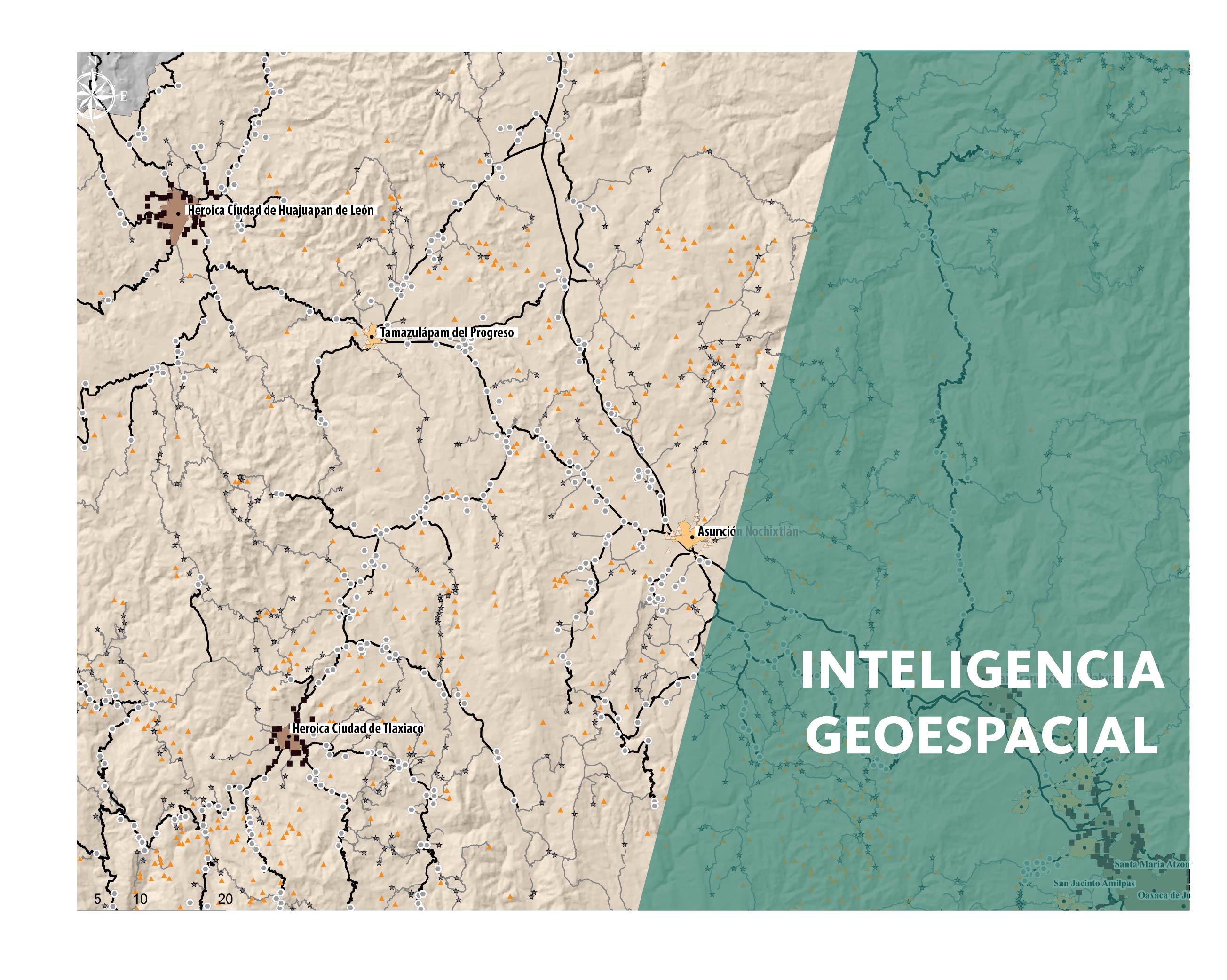 Foto de mapa geoespacial
