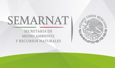 Logotipo oficial de la Secretaría de Medio Ambiente y Recursos Naturales (SEMARNAT) en los Estados Unidos Mexicanos.