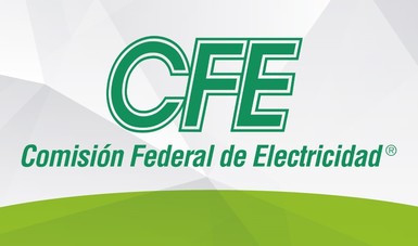 Logotipo oficial de la Comisión Federal de Electricidad en los Estados Unidos Mexicanos.