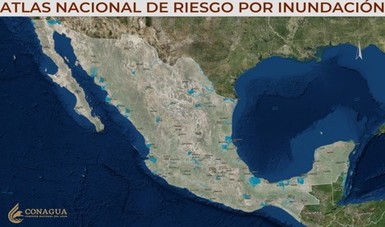 Imagen satelital de un mapa de la república mexicana.