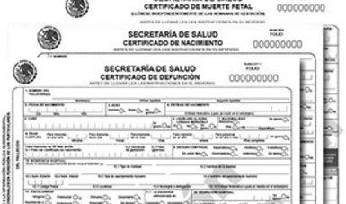 Certificados de Hechos Vitales  Secretaría de Salud 