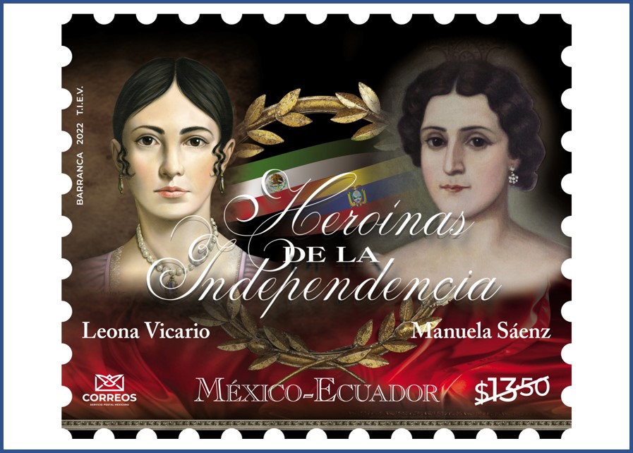 Heroínas de la Independencia Leona Vicario y Manuela Sáenz