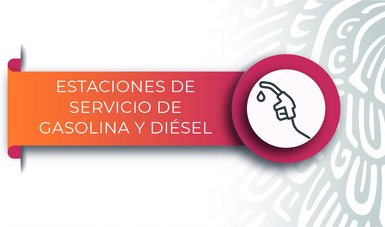 imagen ilustrativa con el texto Estaciones de servicio de gasolina y diésel