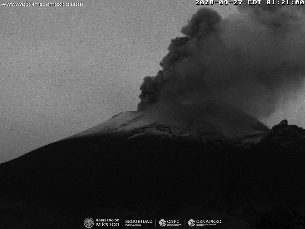 En las últimas 24 horas, mediante el sistema de monitoreo del volcán Popocatépetl se identificaron 67 exhalaciones y 603 minutos de tremor. 