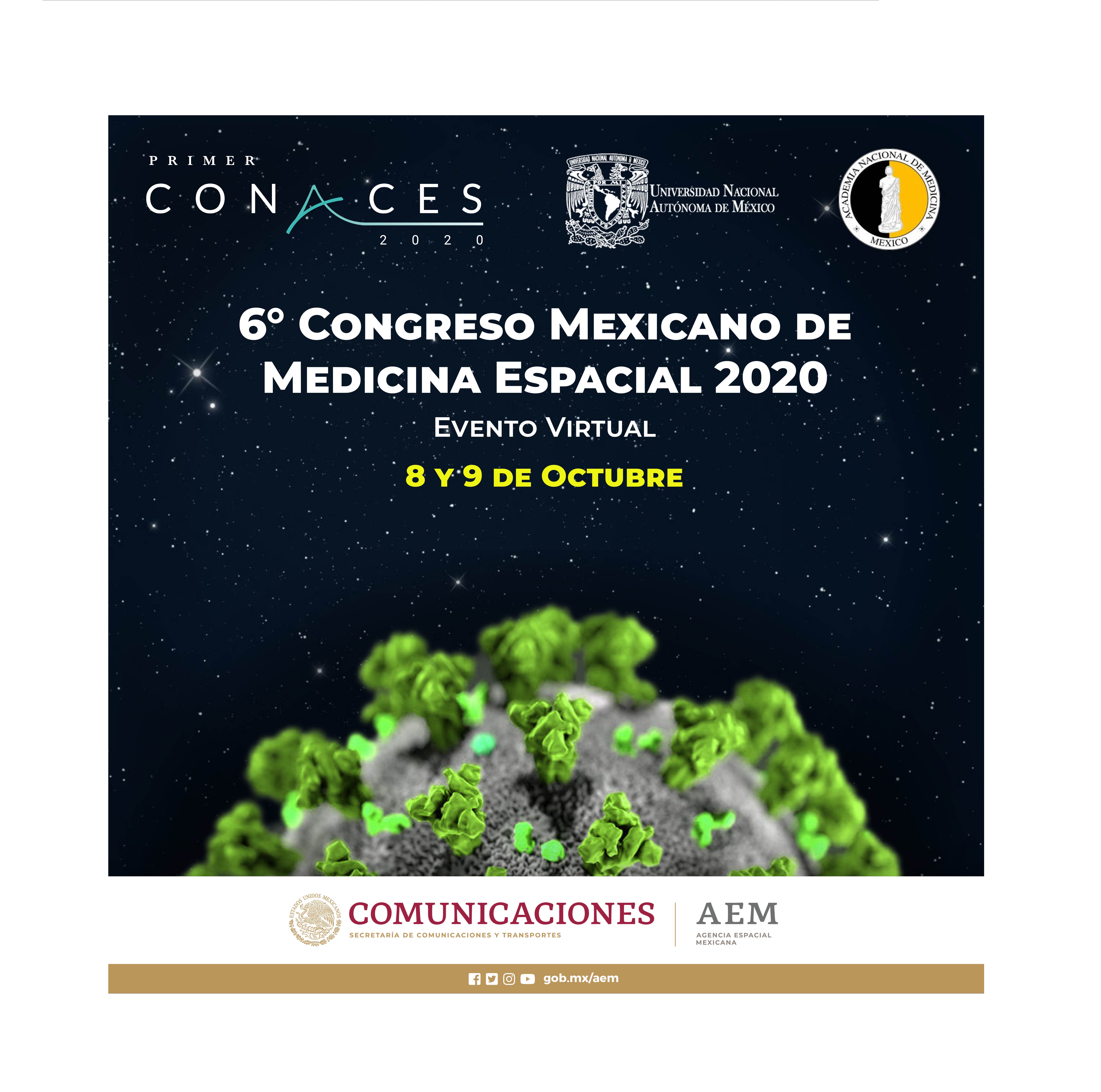 EN VIVO  6° Congreso Mexicano de Medicina Espacial 