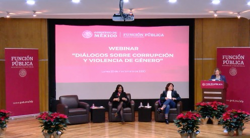 Diálogos sobre corrupción y violencia de género