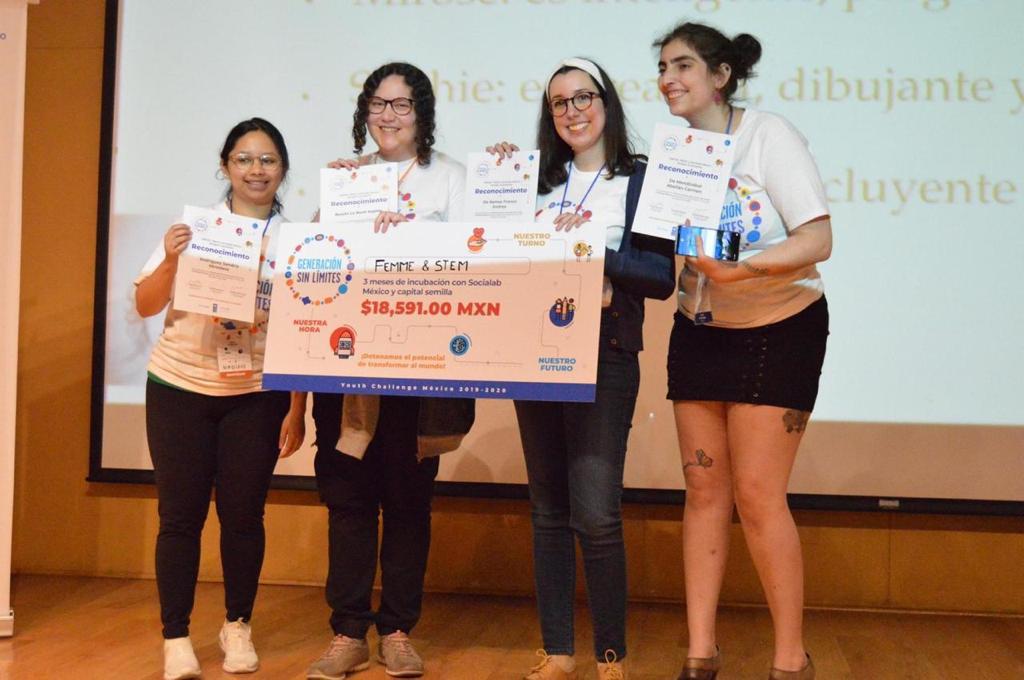 Triunfa equipo de jóvenes mexicanas en concurso convocado por UNICEF