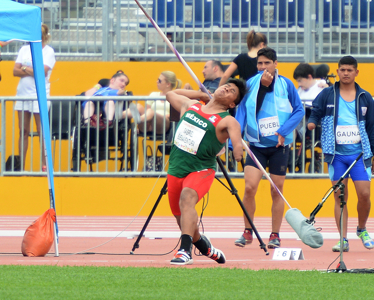Eliezer Gabriel Buenaventura, medallista de plata en el lanzamiento de jabalina de los Juegos Parapanamericanos Lima 2019.
