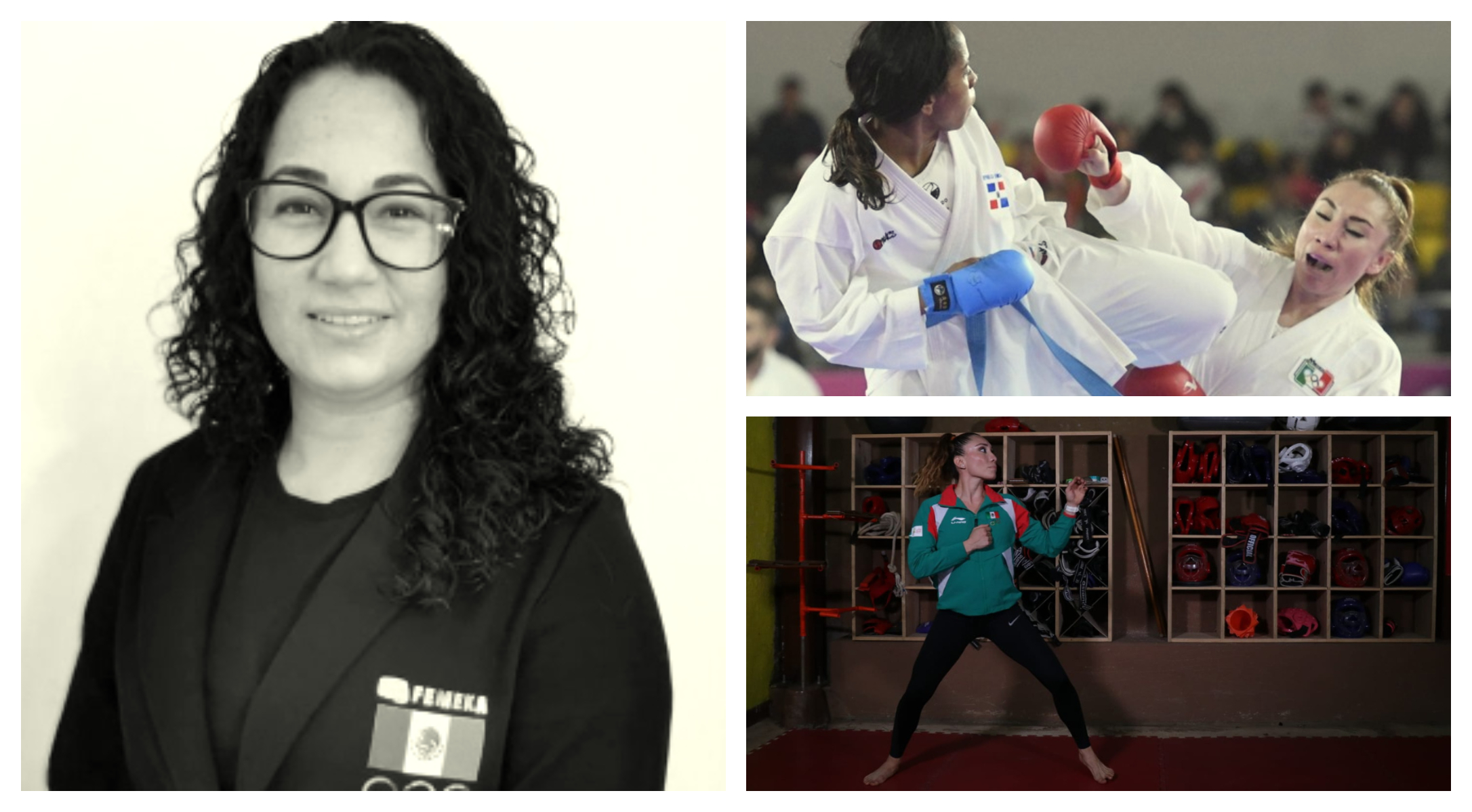 Claudia Barreras Hernández, entrenadora de la selección mexicana de karate. Especial
