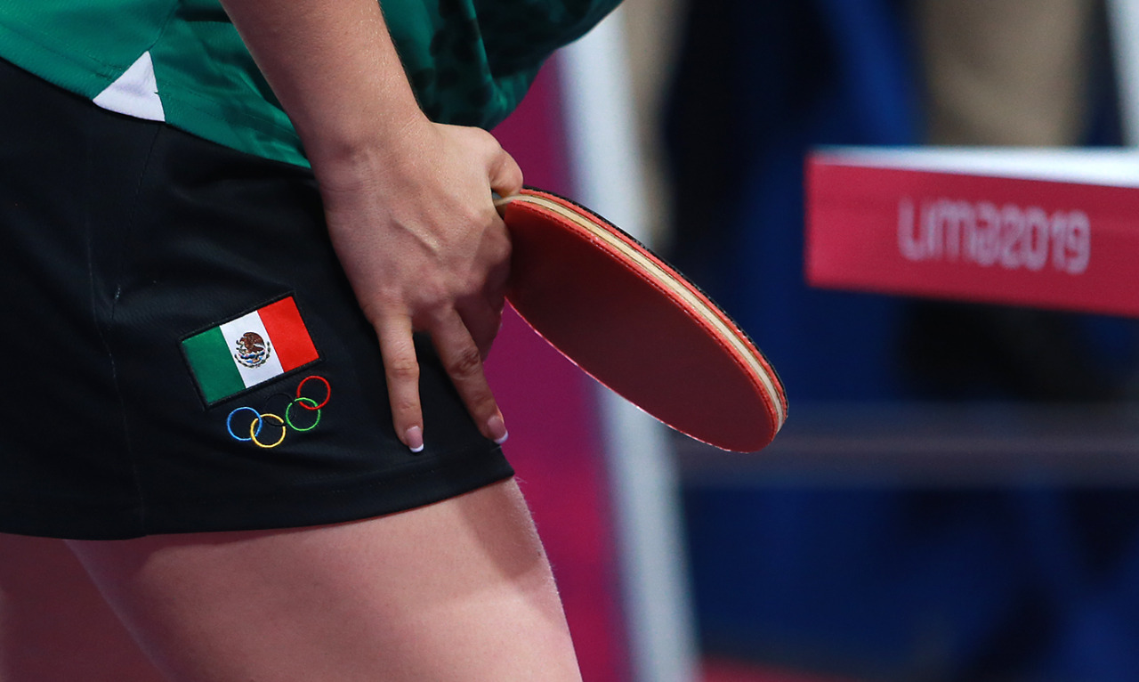 Aspecto de tenis de mesa en los Juegos Panamericanos de Lima 2019.
