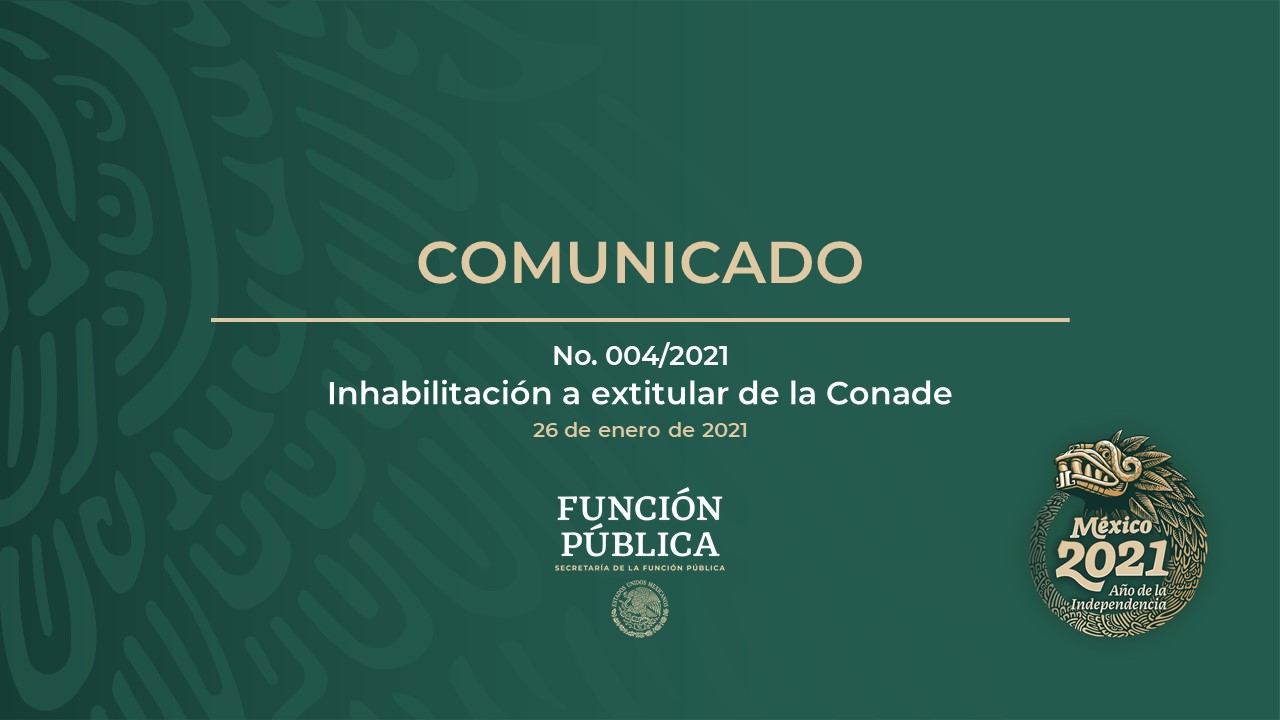 Función Pública inhabilita por 10 años a extitular de la Conade en la administración de Peña Nieto