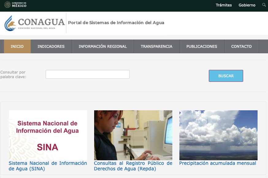 Portal de Sistemas de Información del Agua.