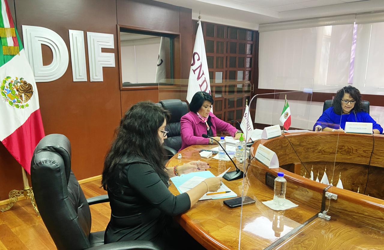 En el encuentro, presidido por la titular del DIF Nacional, María del Rocío García Pérez, se destacó la importancia del trabajo interinstitucional.