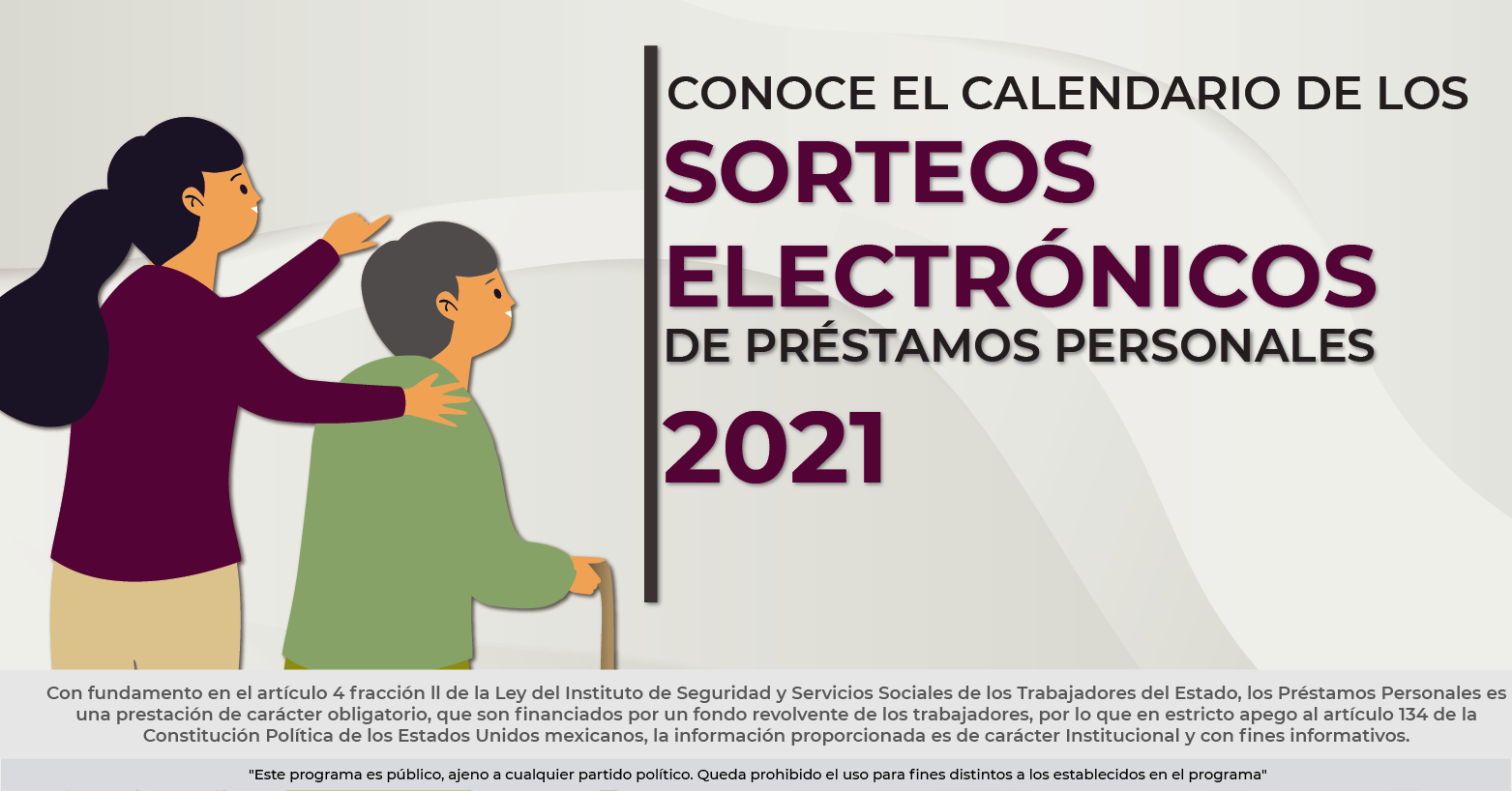 Calendario de Sorteos Electrónicos de Préstamos Personales 2021