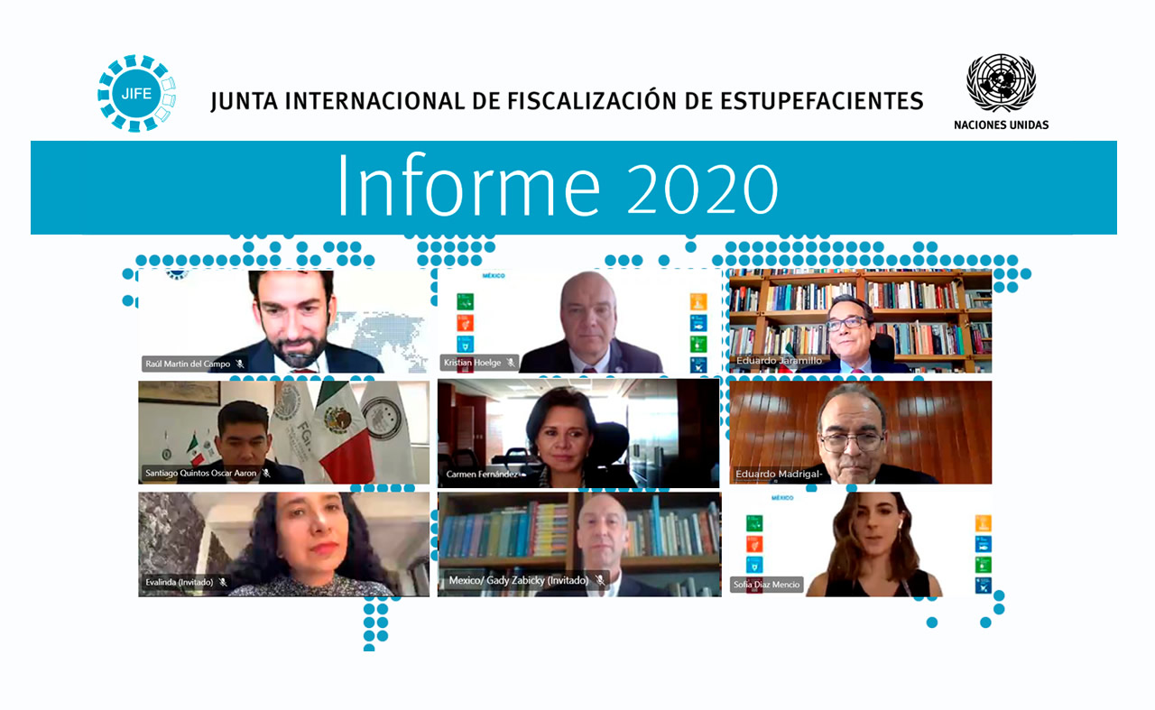 La Junta Internacional de Fiscalización de Estupefacientes presentó el Informe 2020 