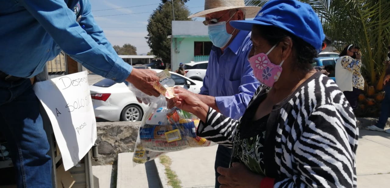 Visitan tiendas móviles Diconsa comunidades vulnerables de Tlaxcala para venta de canasta básica

