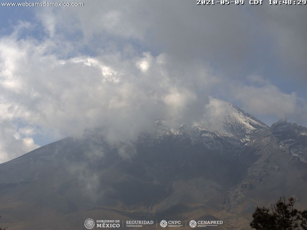 En las últimas 24 horas, mediante los sistemas de monitoreo del volcán Popocatépetl se identificaron 25 exhalaciones y 1016 minutos de tremor de baja amplitud, acompañados de gases volcánicos y ligeras cantidades de ceniza