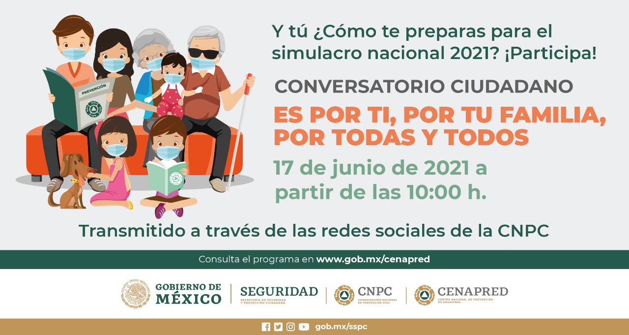Conversatorio Ciudadano rumbo al Primer Simulacro Nacional 2021