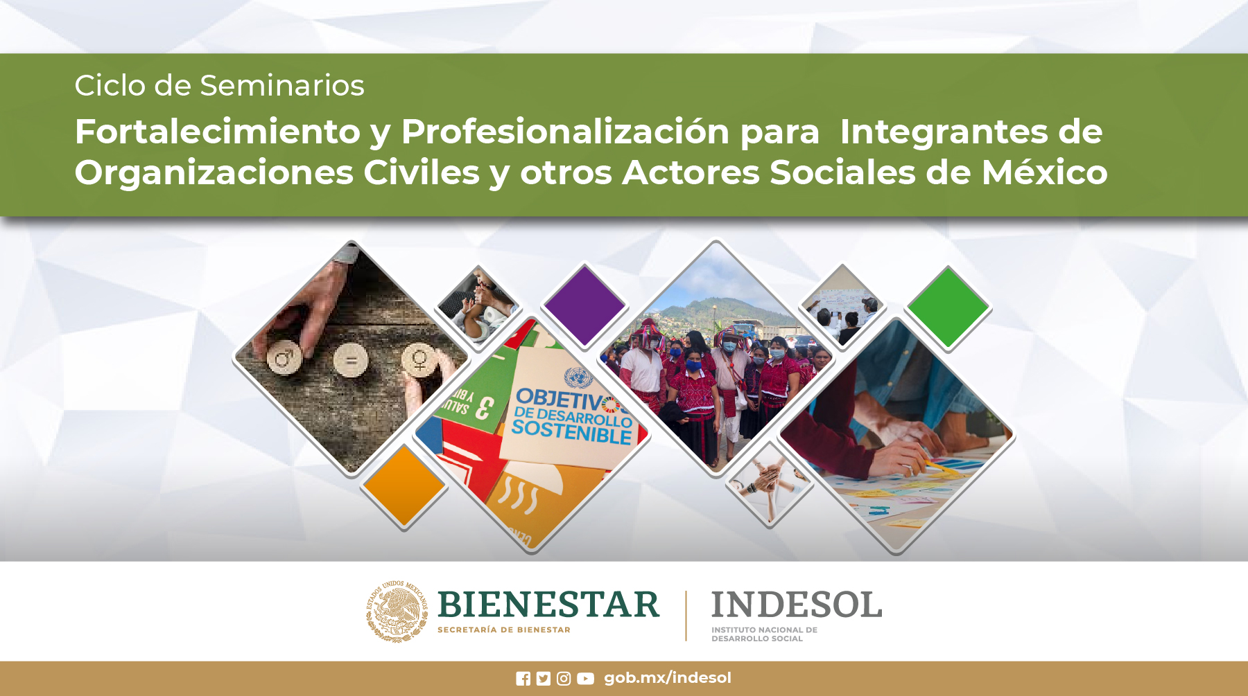 Ciclo de Seminarios de Fortalecimiento y Profesionalización para las y los Integrantes de Organizaciones Civiles y otros Actores Sociales de México