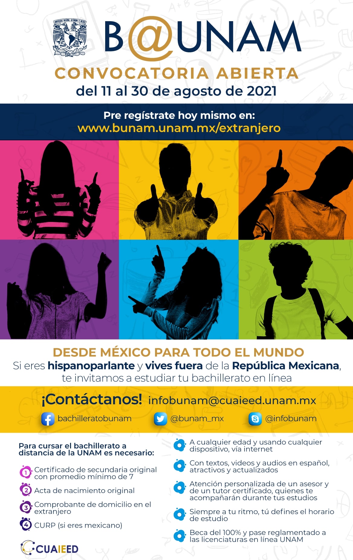 Convocatoria B@UNAM- Desde México para Todo el Mundo