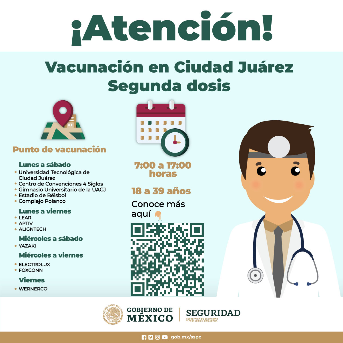 Aplican segundas dosis contra COVID-19 en Ciudad Juárez | Secretaría de  Seguridad y Protección Ciudadana | Gobierno 