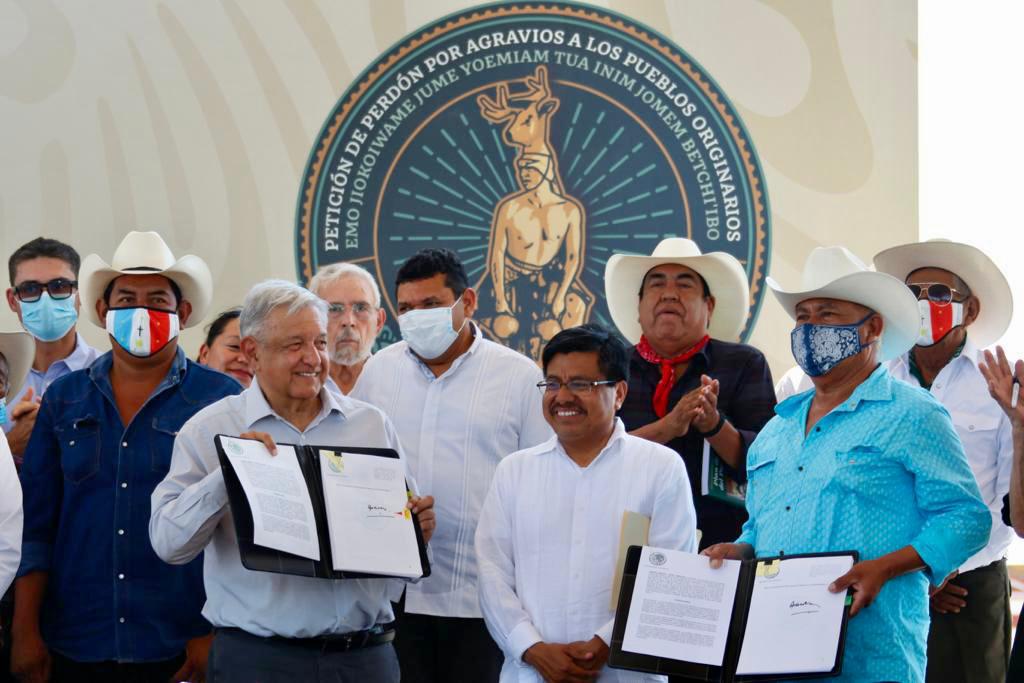 Justicia al pueblo yaqui. Petición de perdón por agravios a los pueblos originarios. Mensaje del presidente Andrés Manuel López Obrador