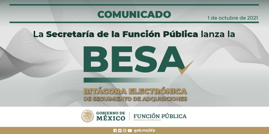 Secretaría de la Función Pública lanza la Bitácora Electrónica de Seguimiento de Adquisiciones