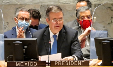 At the UN, Foreign Secretary Ebrard proposes a halt to arms trafficking