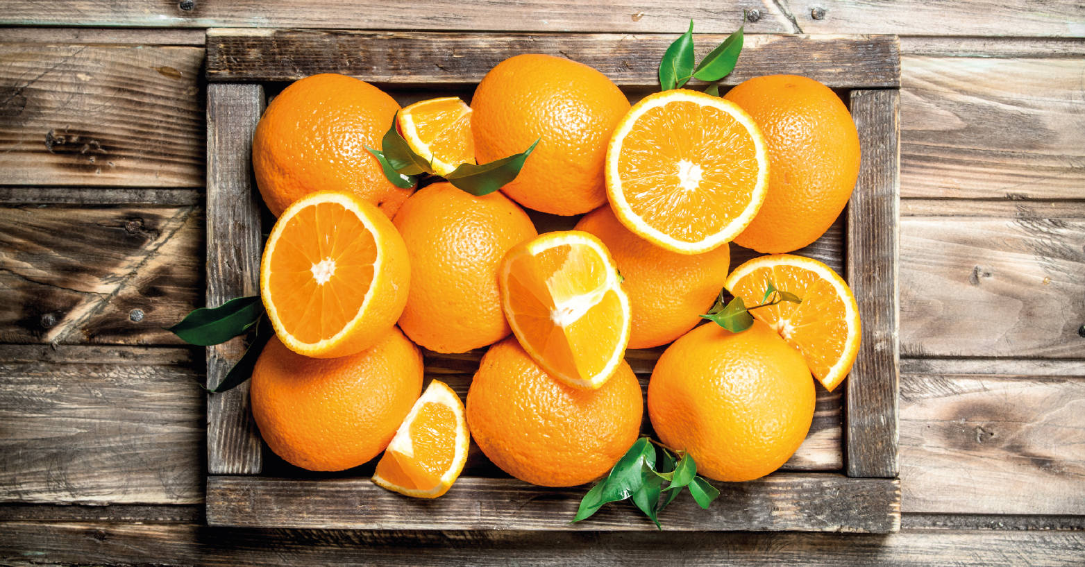 Naranja dulce y jugosa. Una buena carga de vitamina C