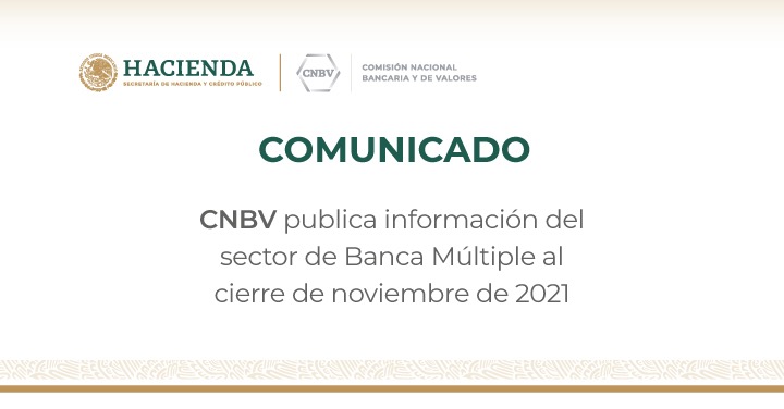 Información del sector de Banca Múltiple al cierre de noviembre de 2021