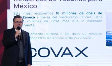 México recibirá 18 millones de vacunas de mecanismo COVAX este mes