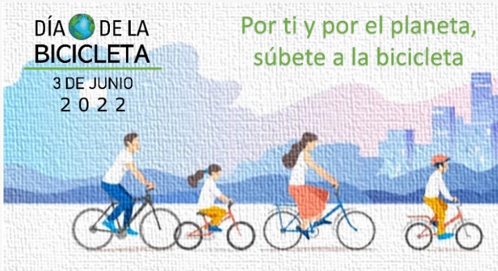 Al usar la bicicleta se beneficia tu salud y el medio ambiente.