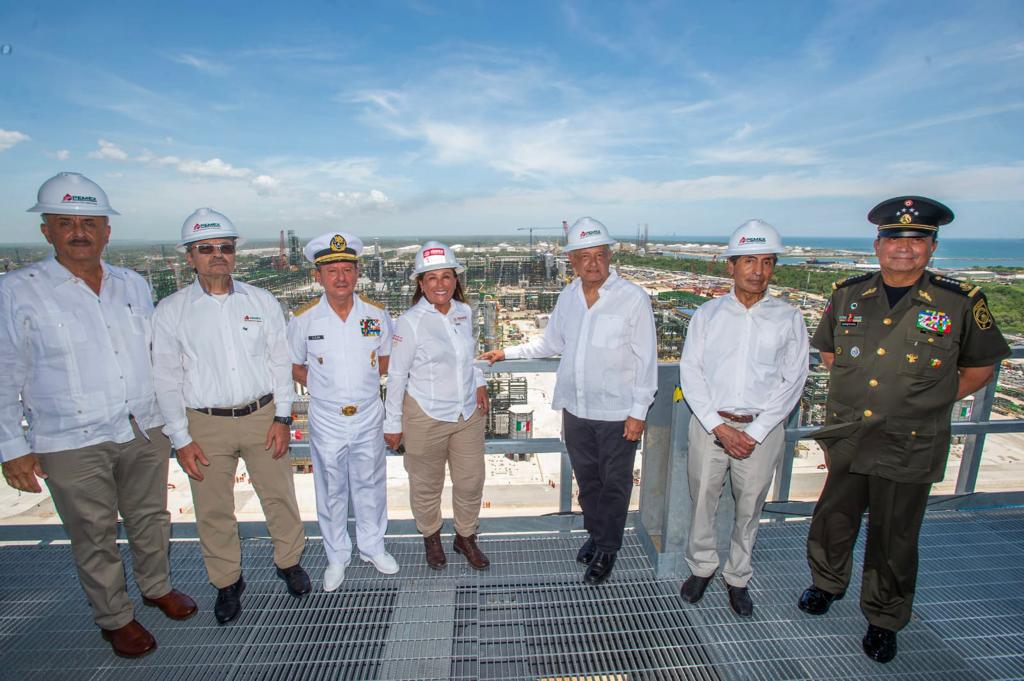 Inauguración de la primera etapa constructiva de la Refinería Olmeca en Dos Bocas.