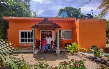 Vivienda reconstruida Chiapas, México 2022.