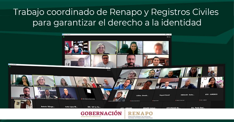Trabajo coordinado de Renapo y Registros Civiles 