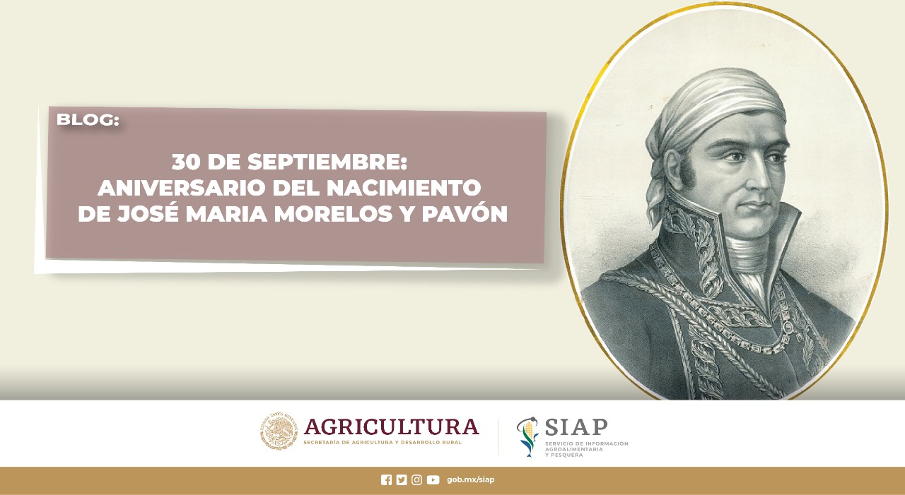 30 de septiembre: Natalicio de José María Morelos y Pavón | Servicio de  Información Agroalimentaria y Pesquera | Gobierno 