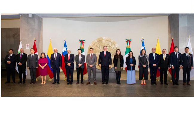 El secretario de Relaciones Exteriores, Marcelo Ebrard, encabezó la reunión del Consejo de Ministros de la Alianza del Pacífico